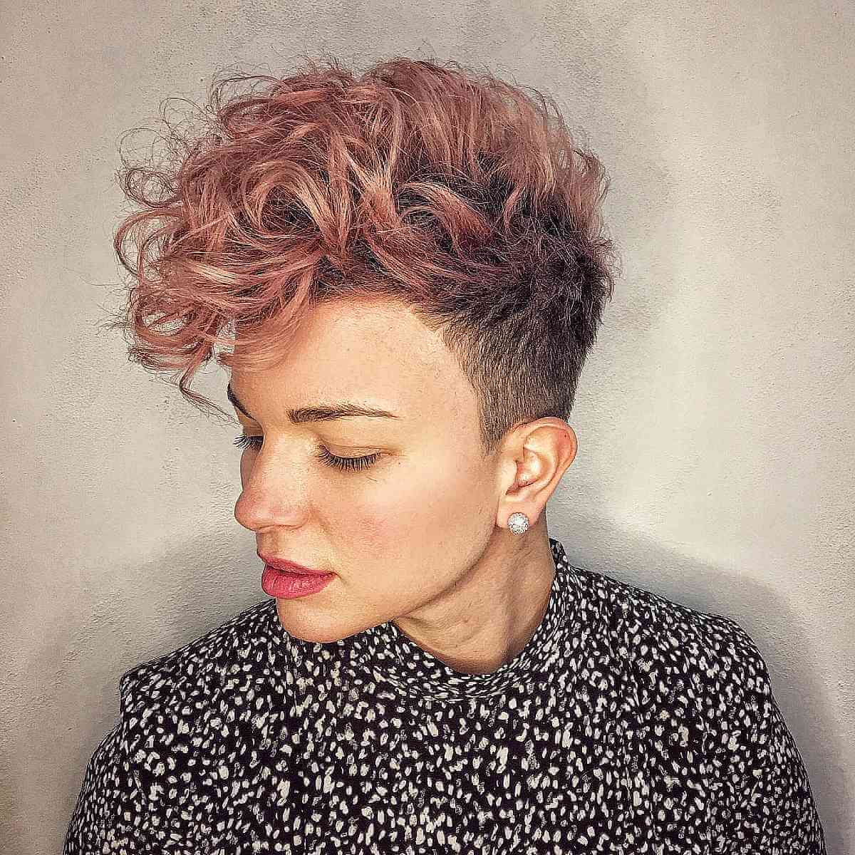 The Curly Undercut Pixie