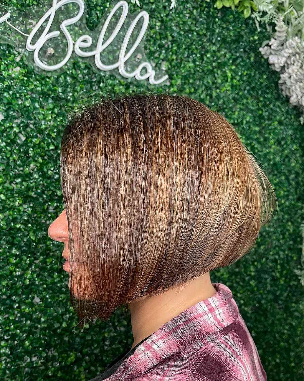 Thick Hair Stacked Bob