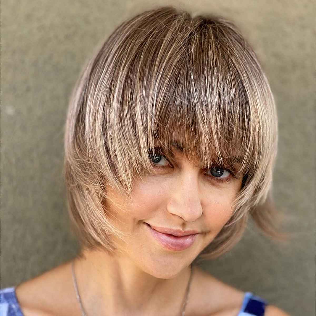 Trendsetting short choppy layered bob hairstyle