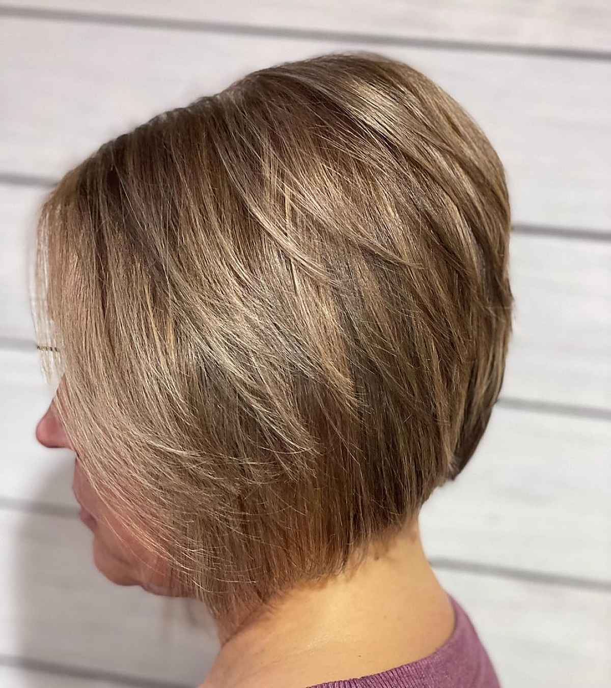 Voluminous Medium Bob Graduated Layers