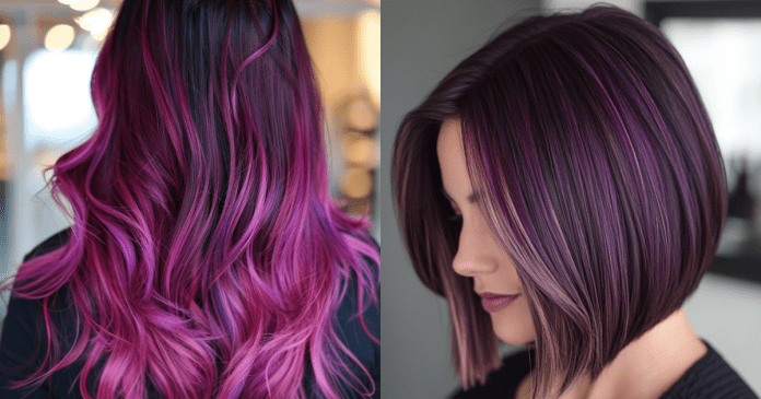 23 Chic Purple Balayage Styles for a Fresh and Vibrant Look