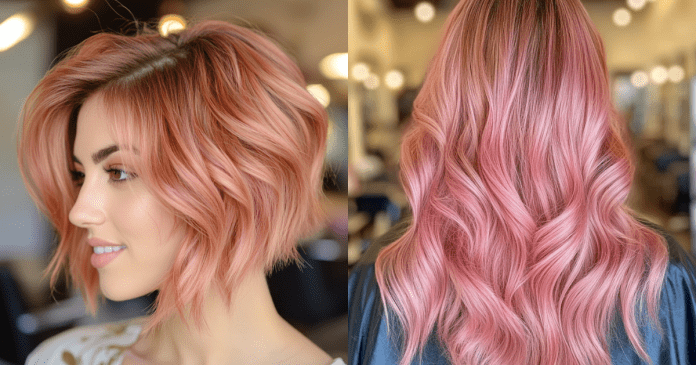 27 Fabulous Rose Gold Balayage Styles for a Modern Hair Makeover