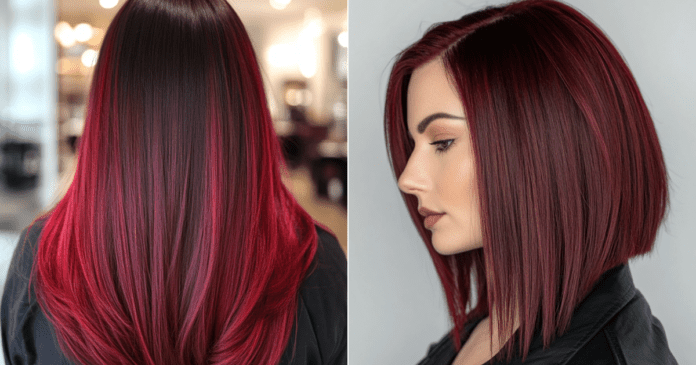 32 Stunning Red Ombre Hair Colors to Light Up 2024