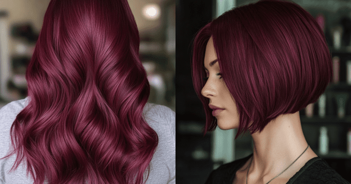 34 Maroon Hair Color Inspirations for 2024