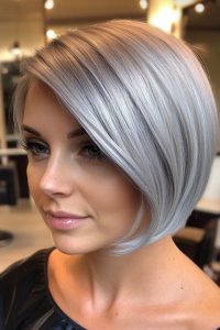 Sleek Silver Bob