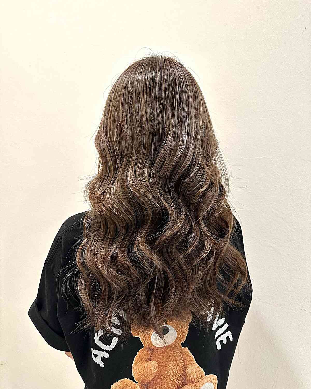 Ashy Light Brown Balayage for Medium to Long Haircut