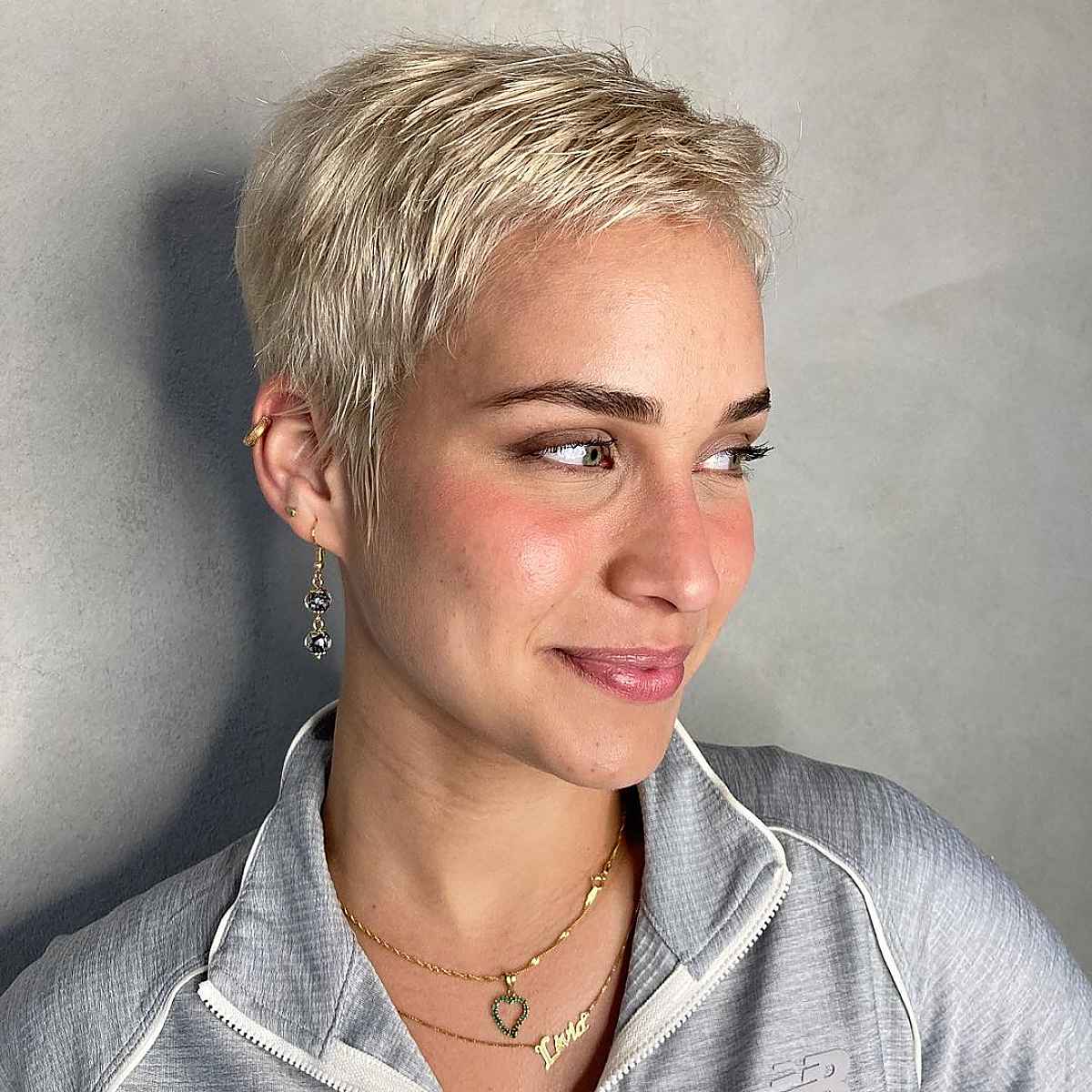 Beautiful Very Short Choppy Pixie Haircut