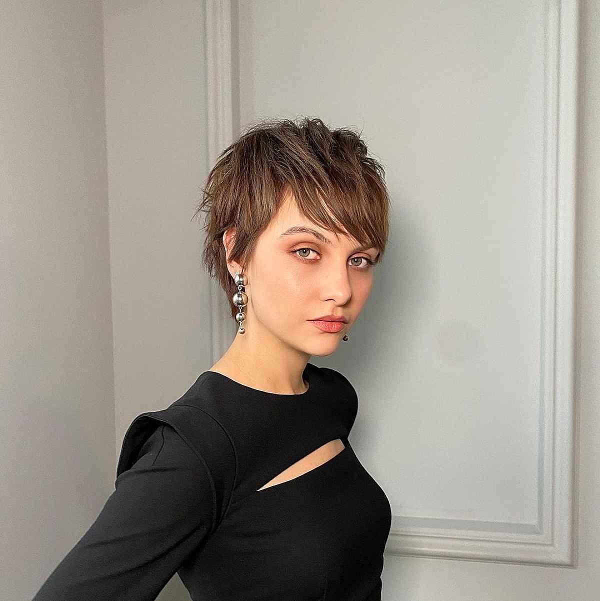 Chic Pixie with French-Inspired Bangs