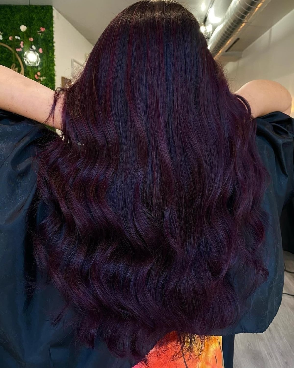 Dark Burgundy Highlights