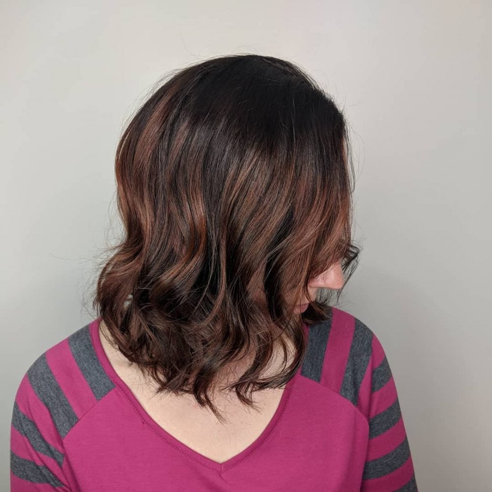 Intense Black with Auburn Highlights