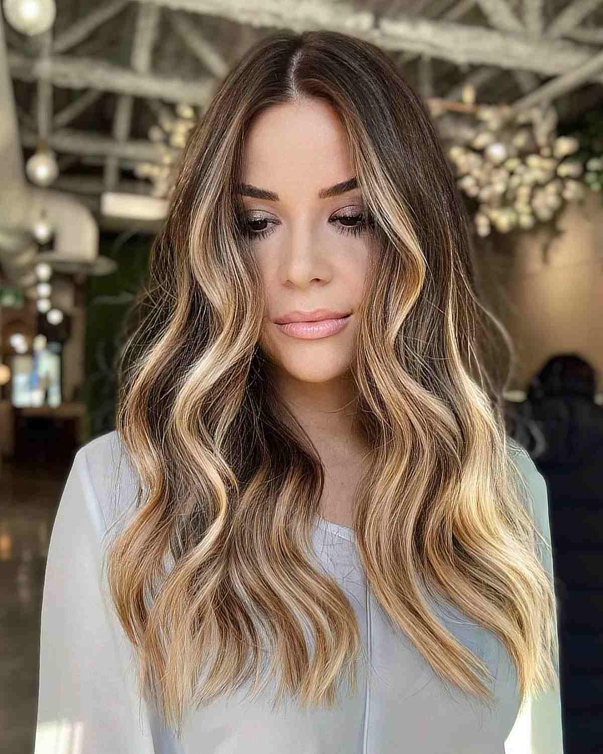 Light Blonde and Chocolate Brown Balayage