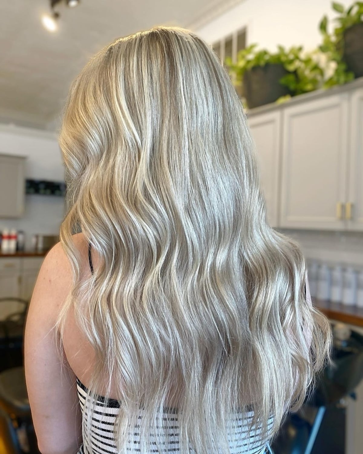 Light sandy blonde hair