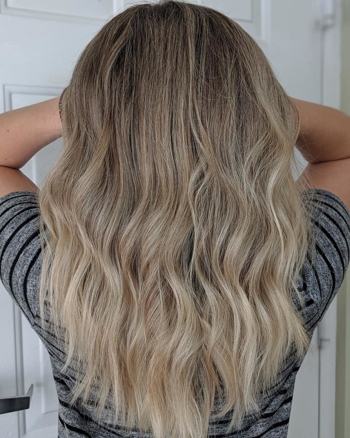 Low-Maintenance Ash Blonde Partial Highlights