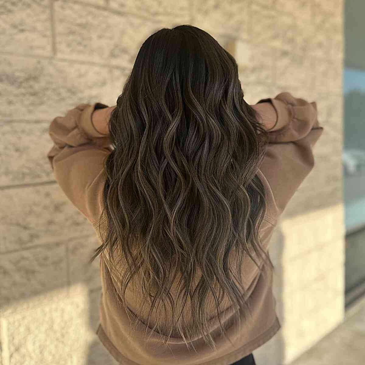 Medium Ash Brown Balayage Hair Color