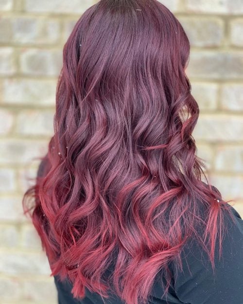 Merlot Wine Red ombre