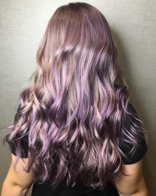 Metallic Purple Highlights