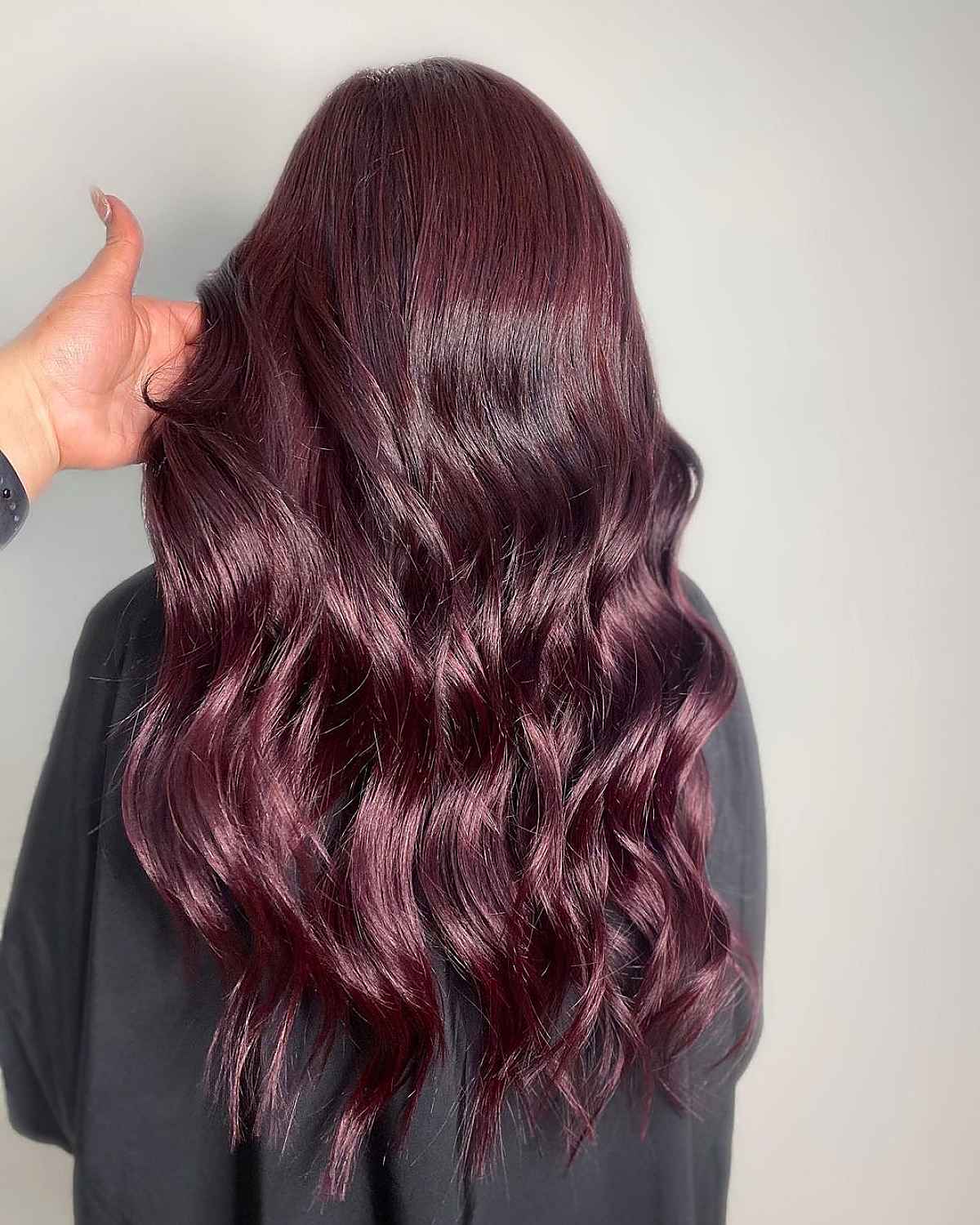 Radiant Plum Brown Maroon-ish Hair