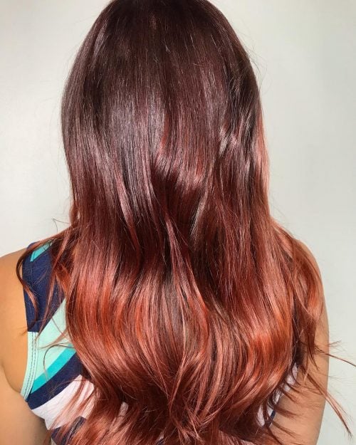 Reddish Brown Ombre