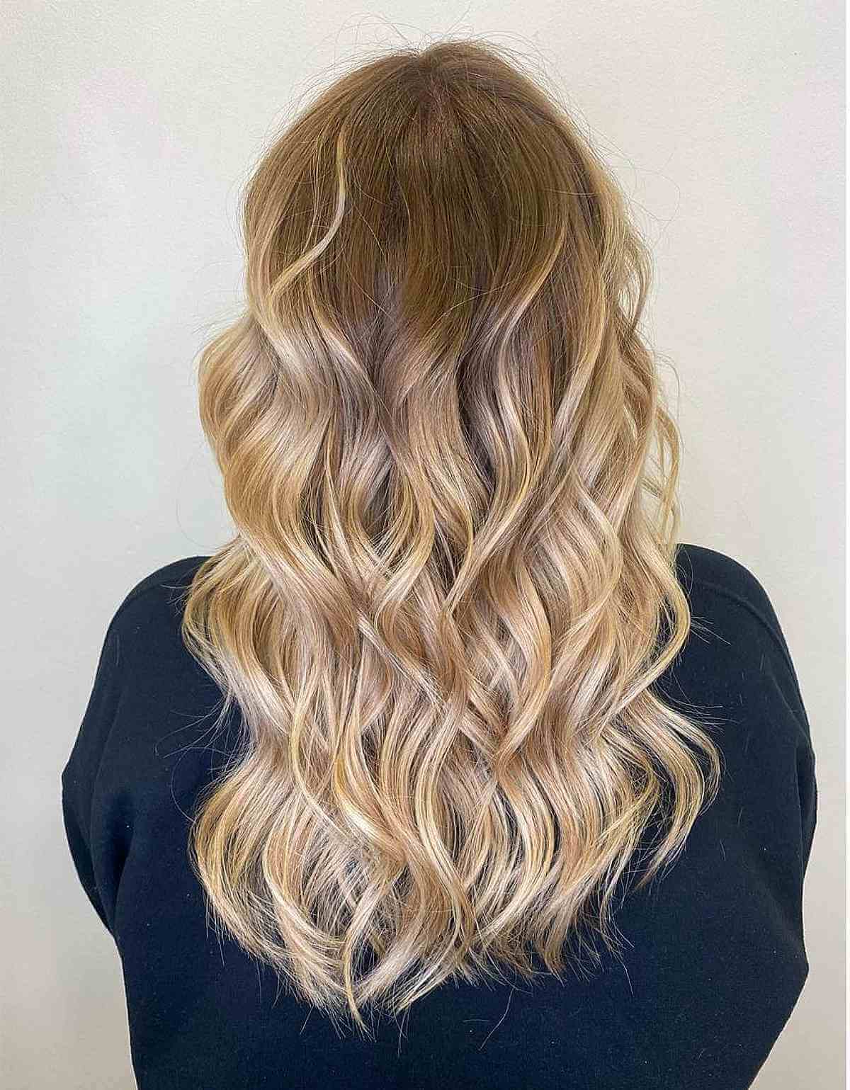 Reverse Balayage Blonde Ombre