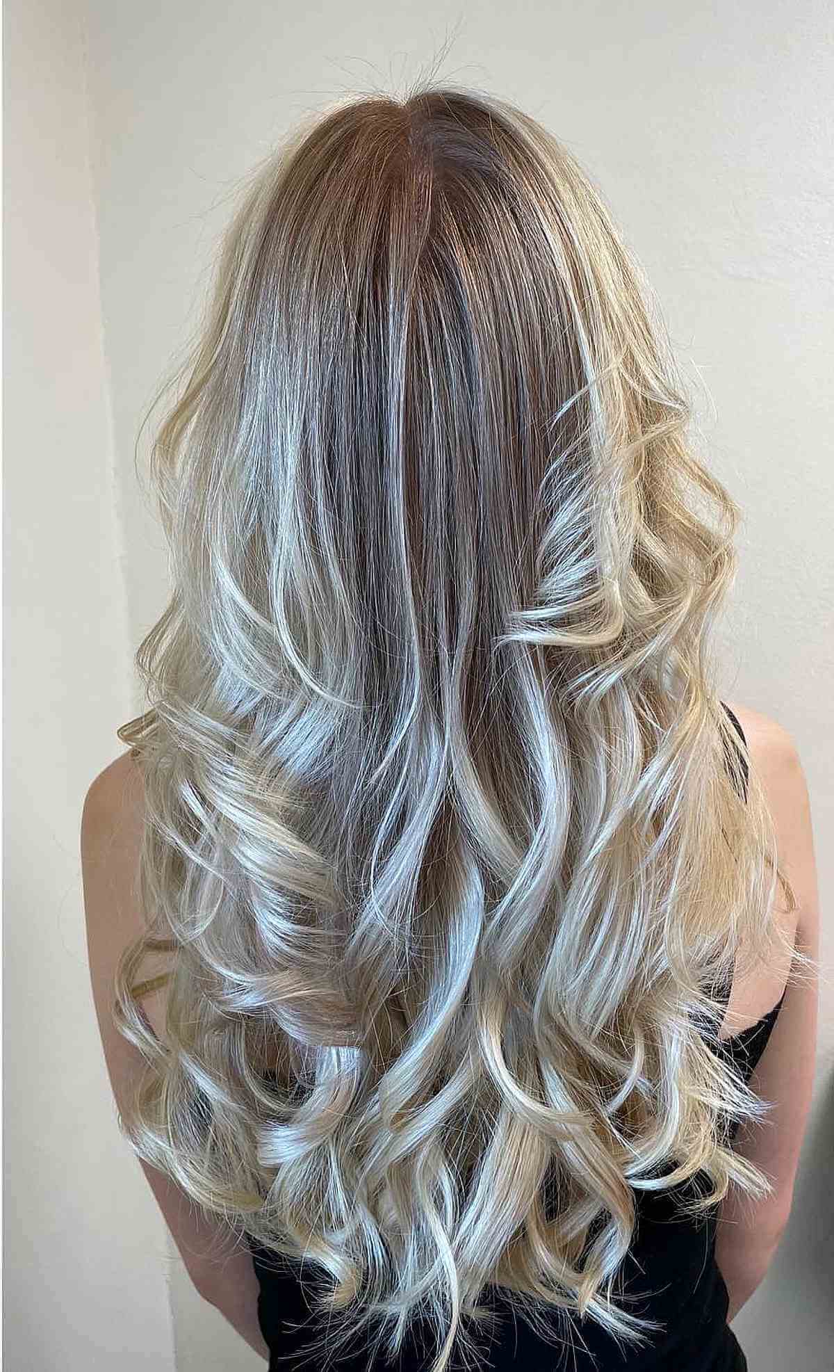 Reverse Balayage on Platinum Hair