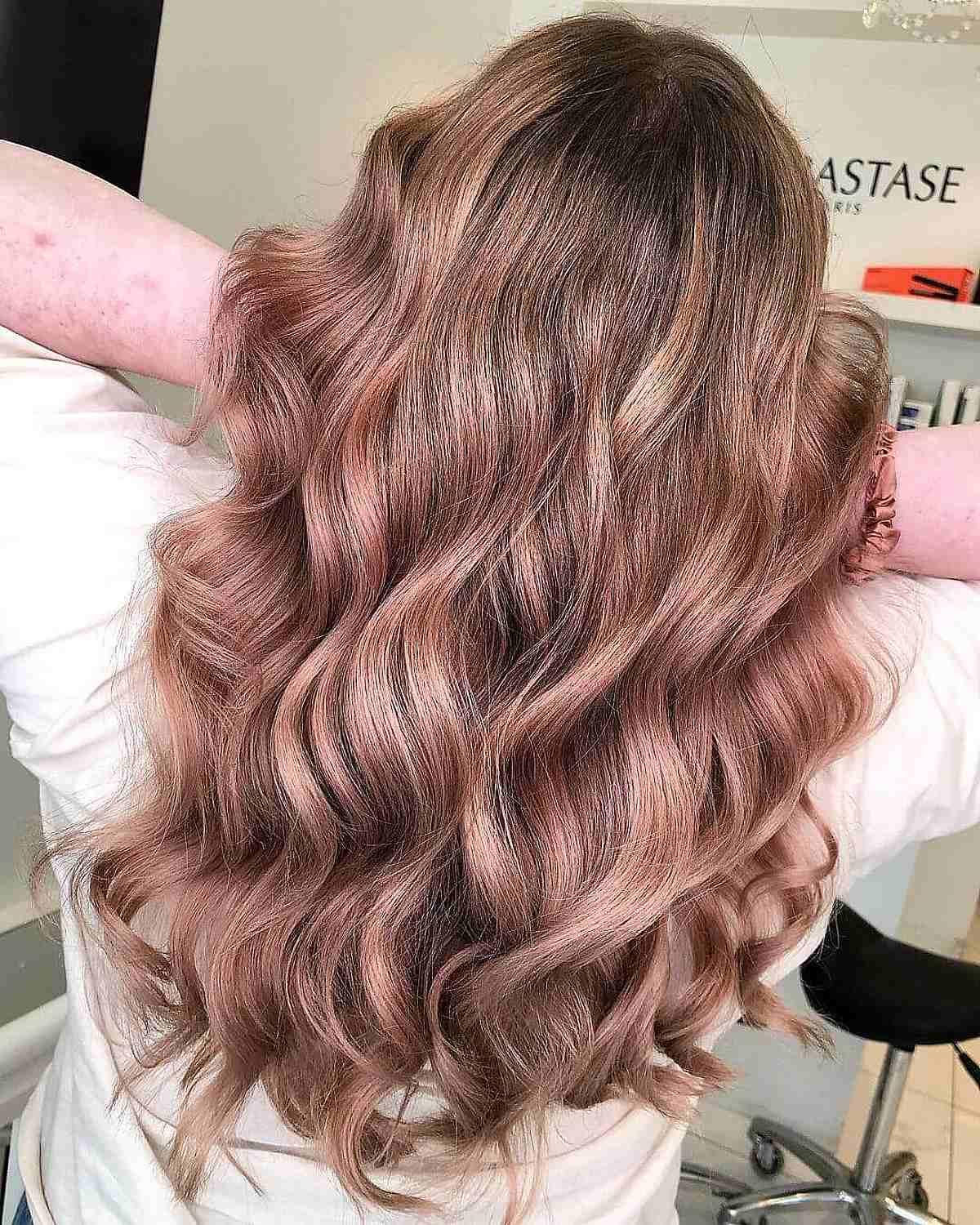 Rose Gold Reverse Balayage