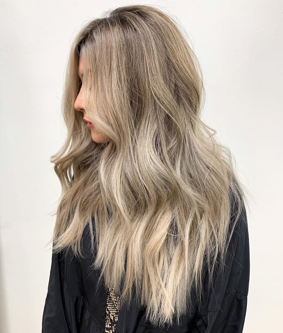 Sandy Ash Blonde Balayage