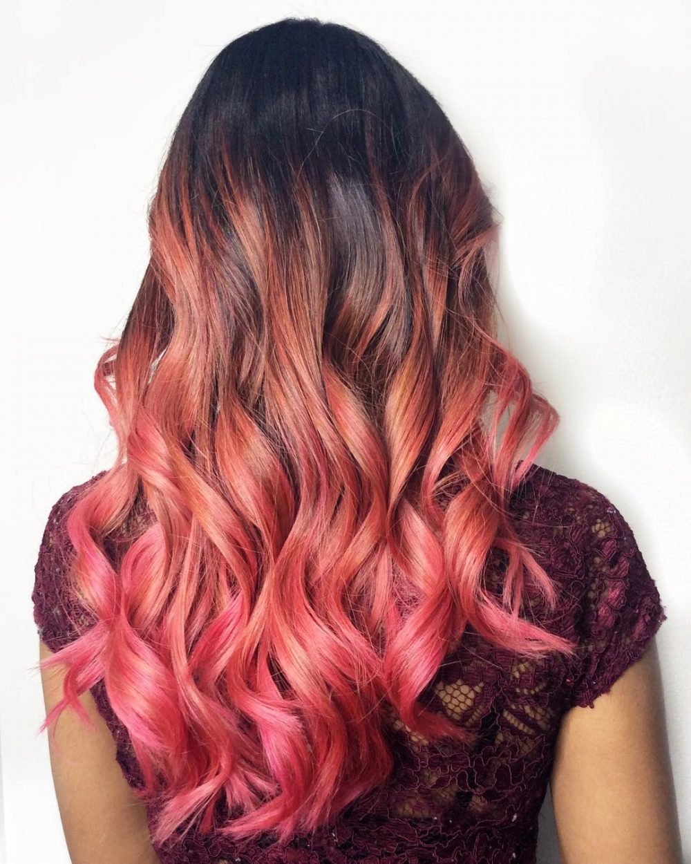 Strawberry and Pink ombré