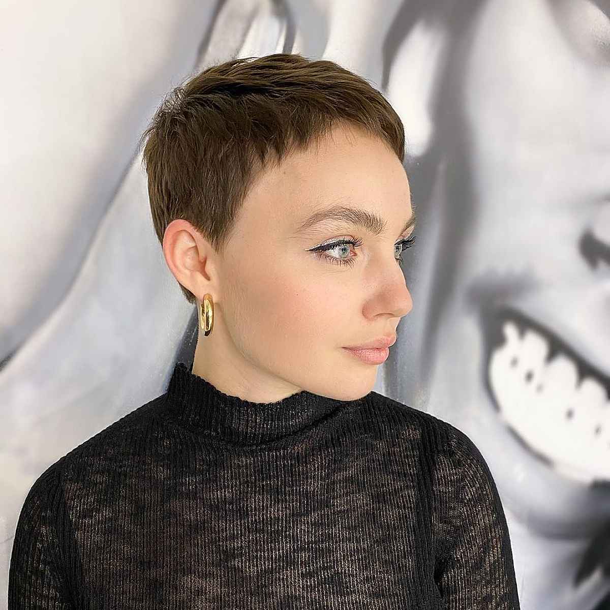 Thin Short Pixie Haircut