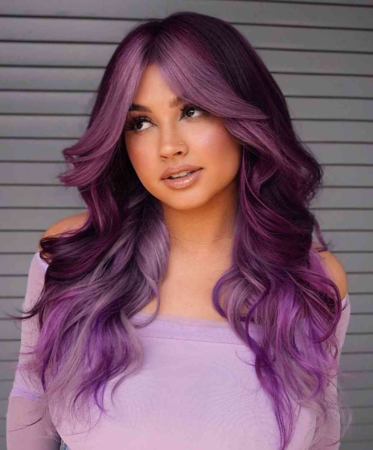 Tone on Tone Purple Balayage