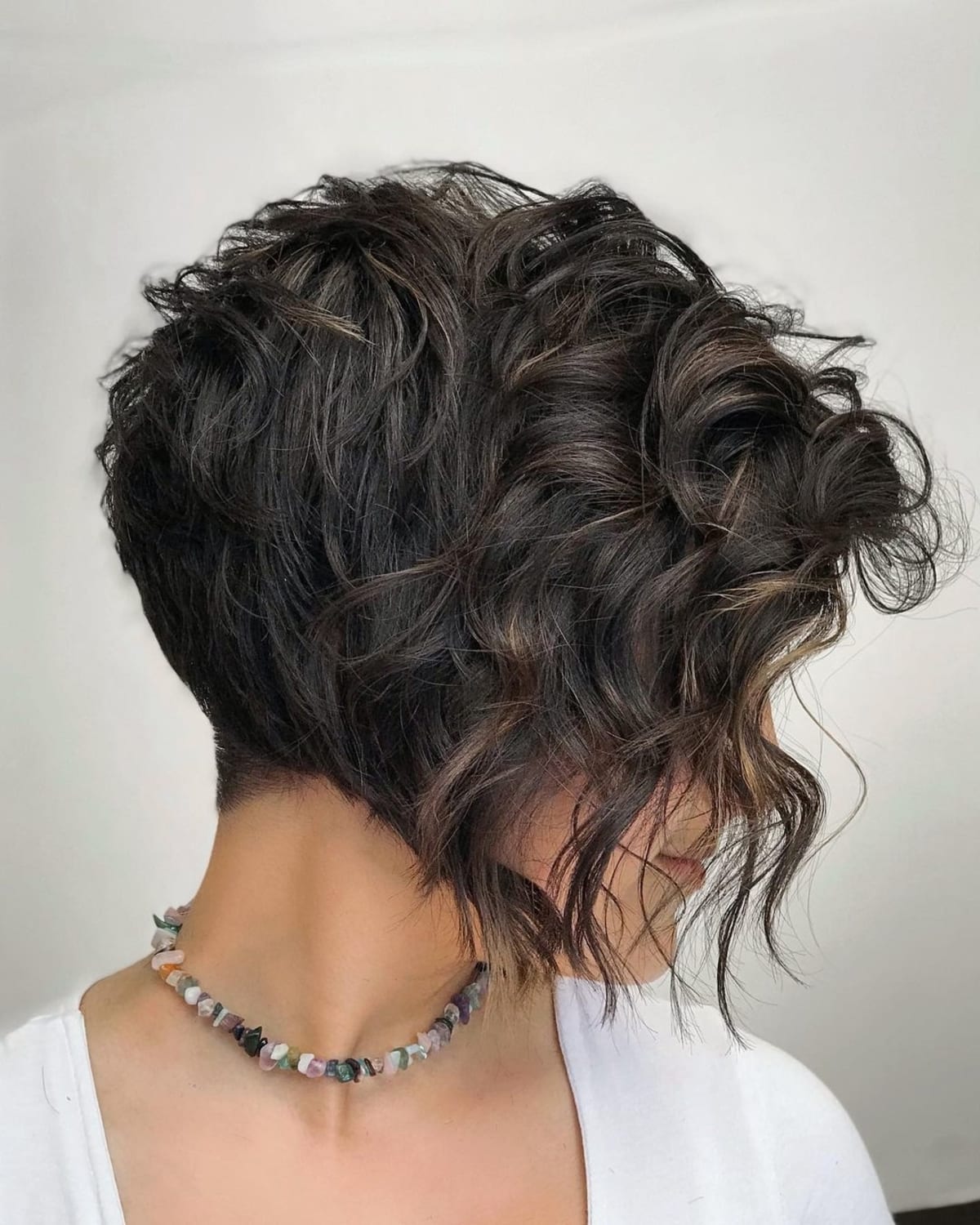 Tousled Layered Long Pixie for Naturally Wavy Hair