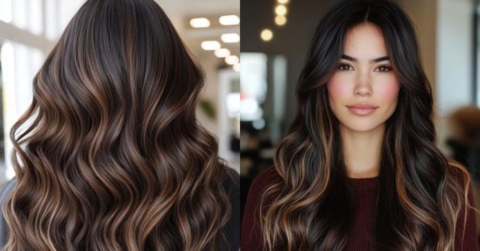 25 Gorgeous Balayage Dark Brown Hair Colors That Will Turn Heads