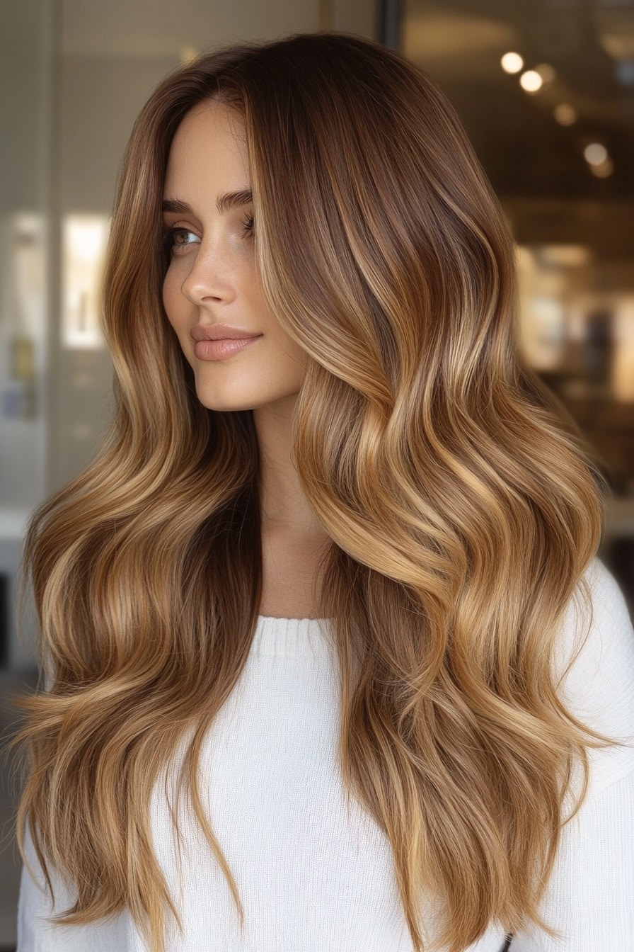 Honey Caramel Ombre Waves