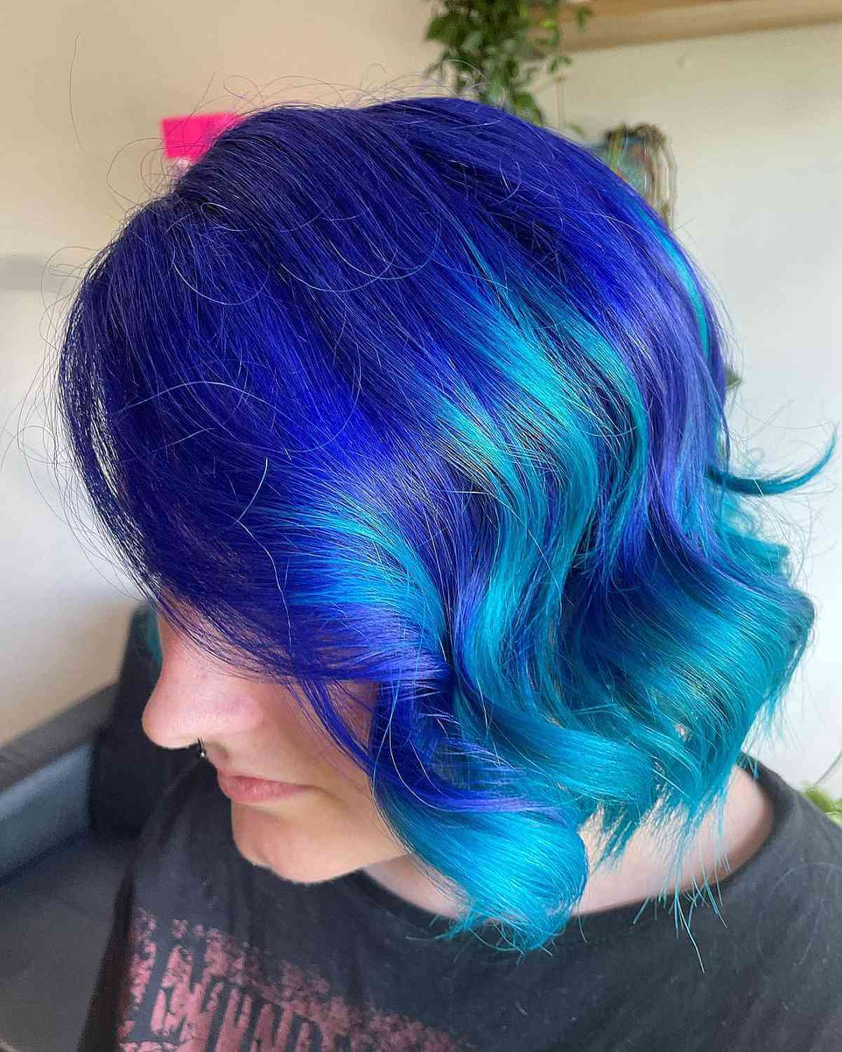 Anime Blue Ombre Hair