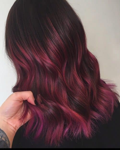 Aubergine Balayage