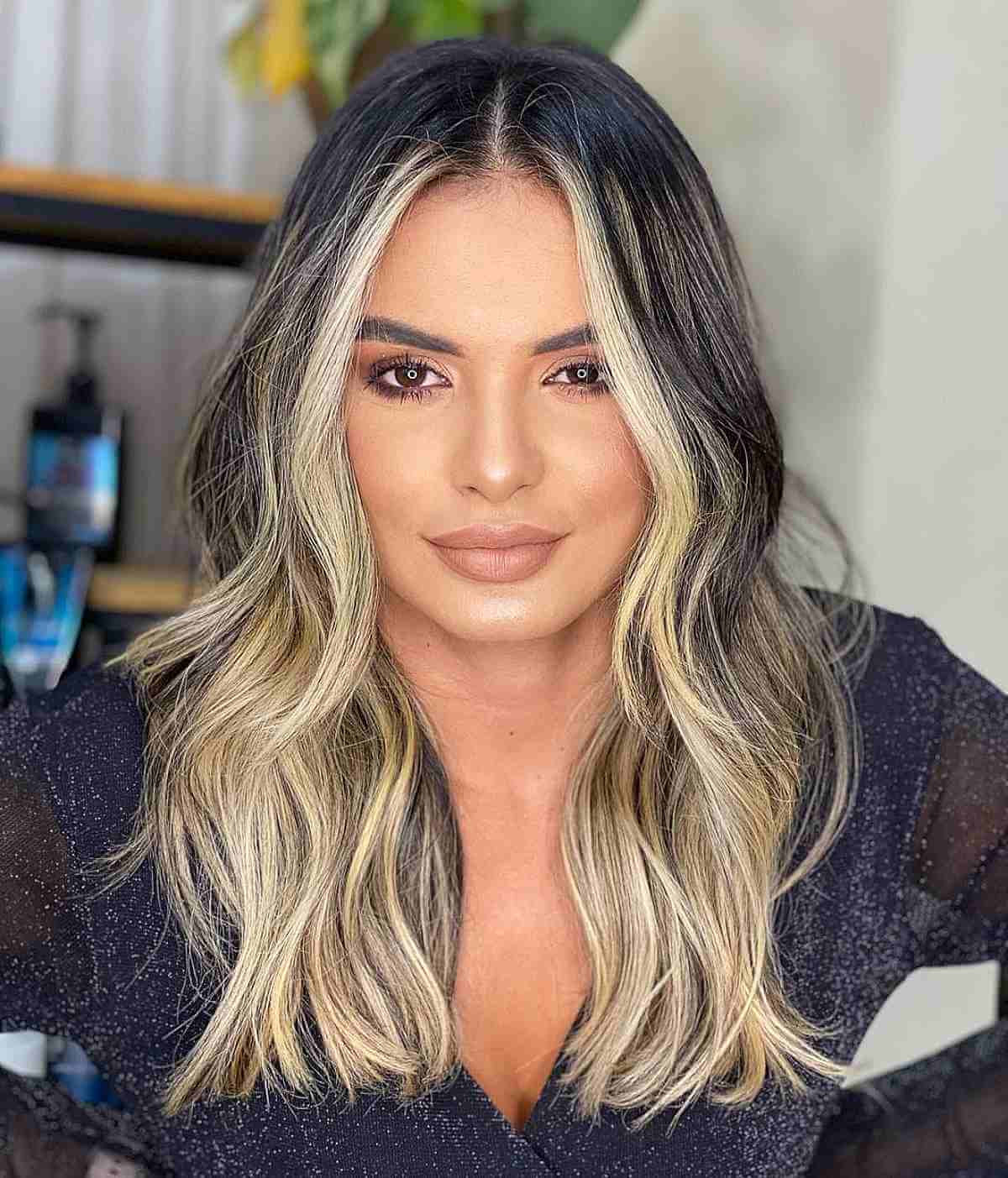 Black and Blonde Highlights