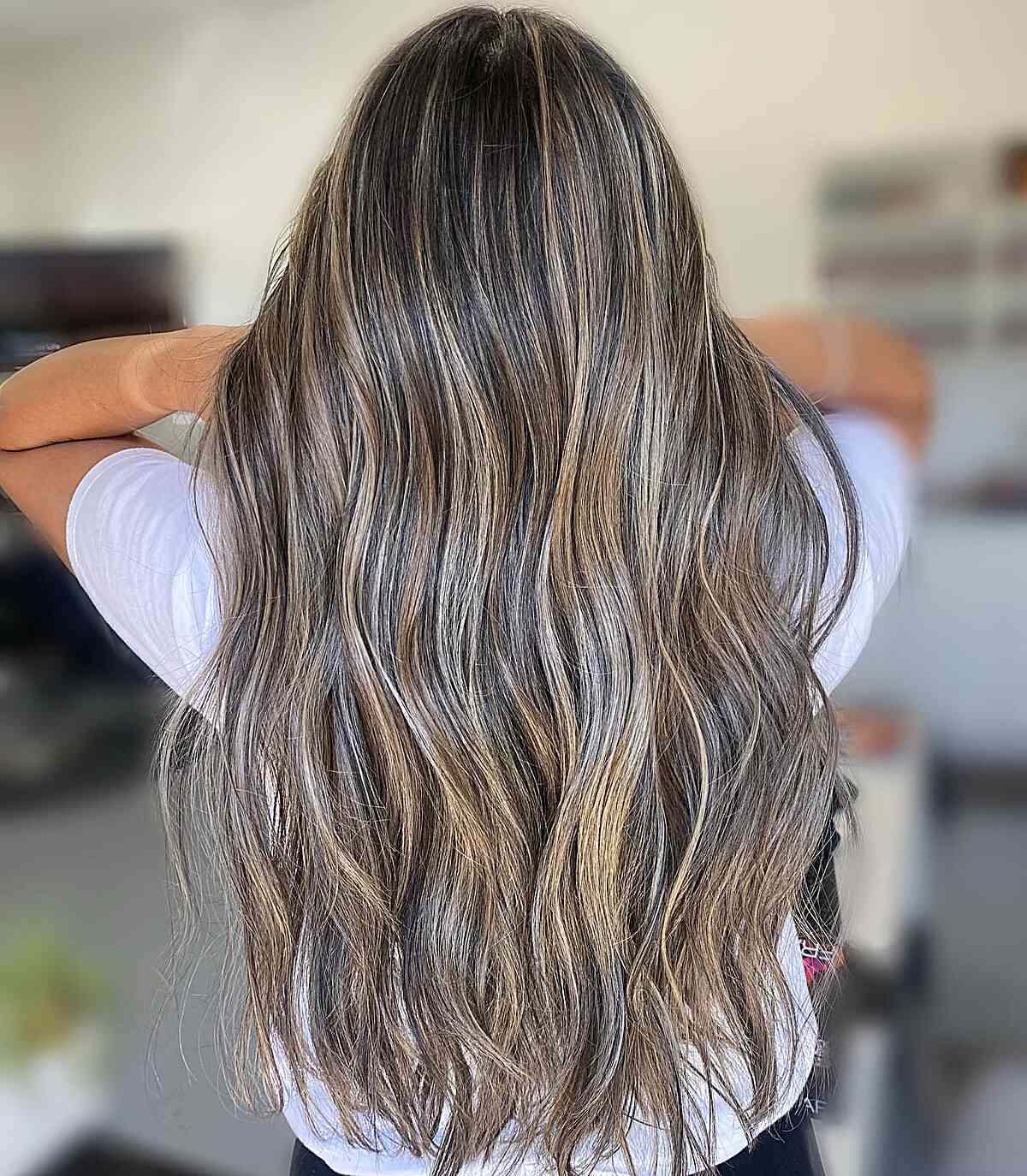 Blended Ash Bronde Balayage Tones