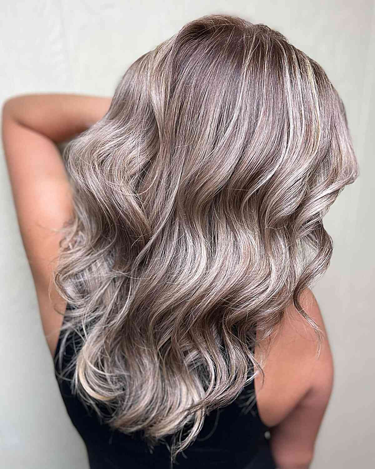 Bright Milk Tea with Platinum Highlights