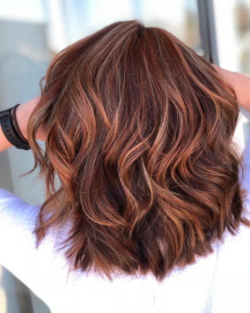 Burgundy Hair with Blonde Highlights