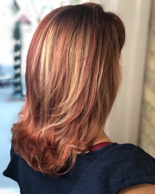 Caramel Blonde Highlights