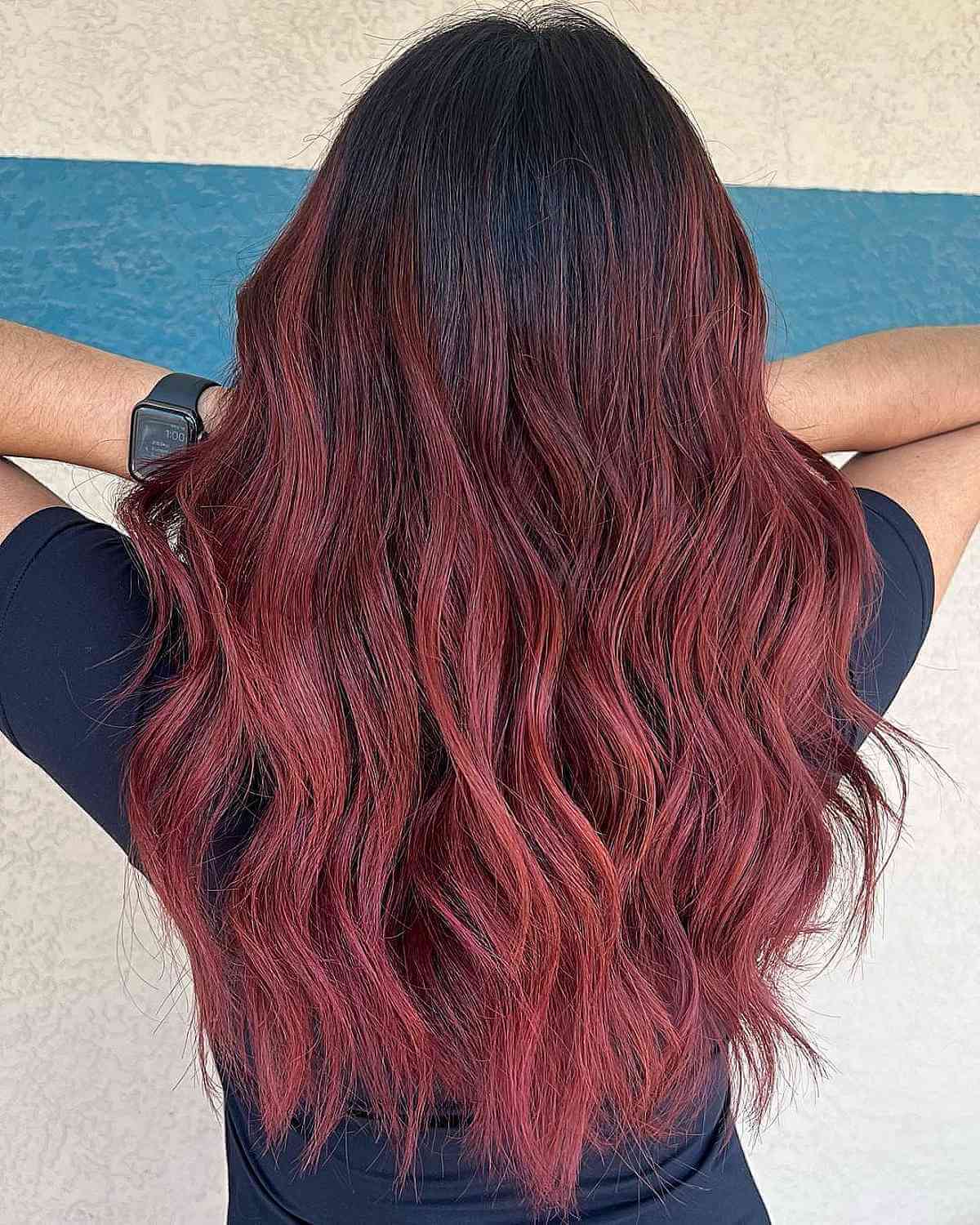 Cherry Mahogany Balayage