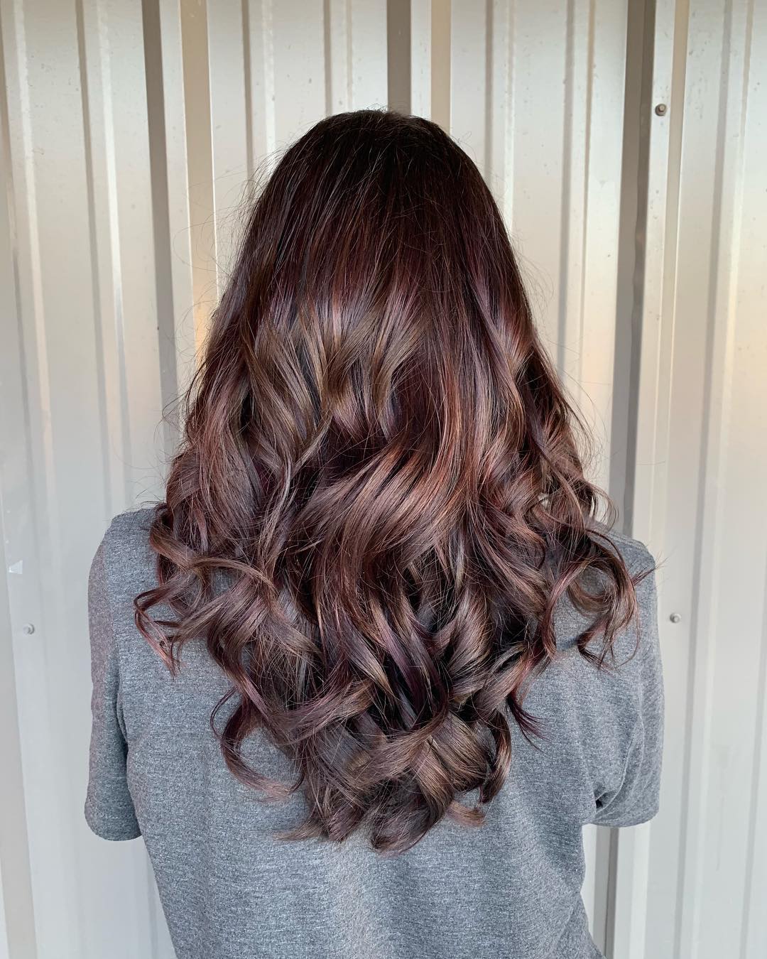 Chocolate and Plum Balayage