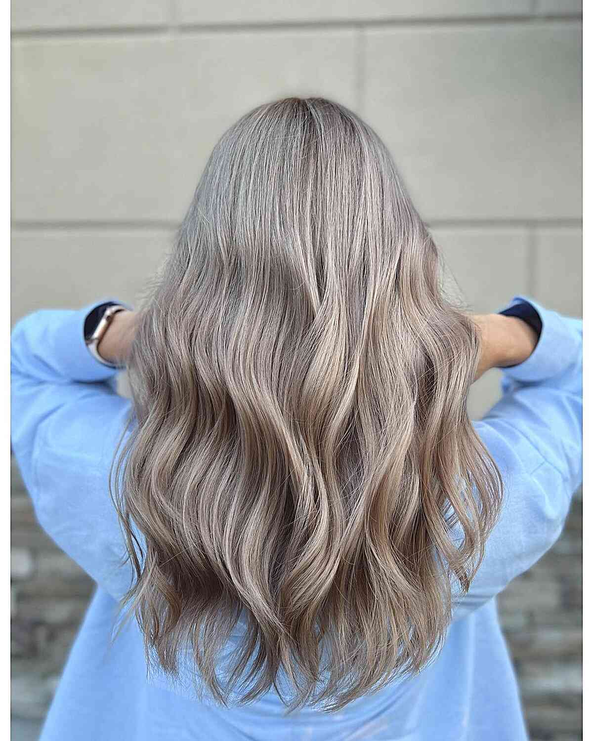 Creamy Beige Bronde Milk Tea Hair Color