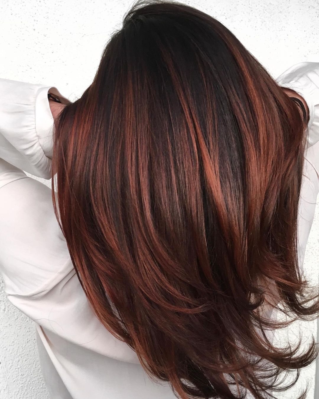 Dark Auburn with Dark Roots