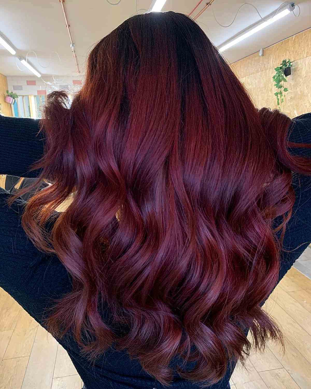 Dark Plum Hair Color