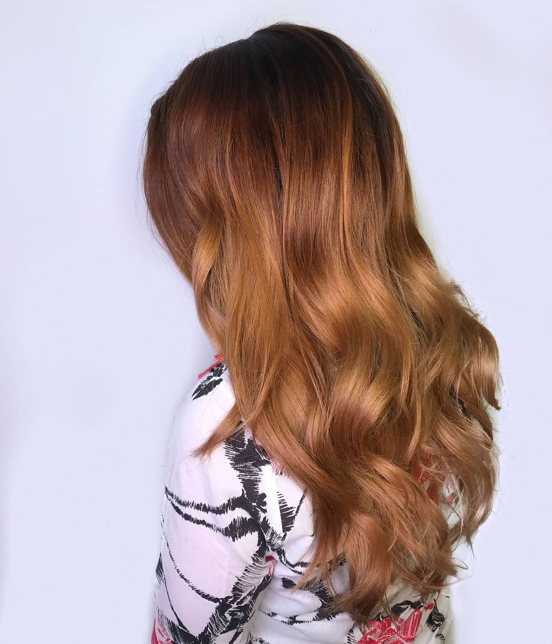 Dark to Light Auburn Ombre