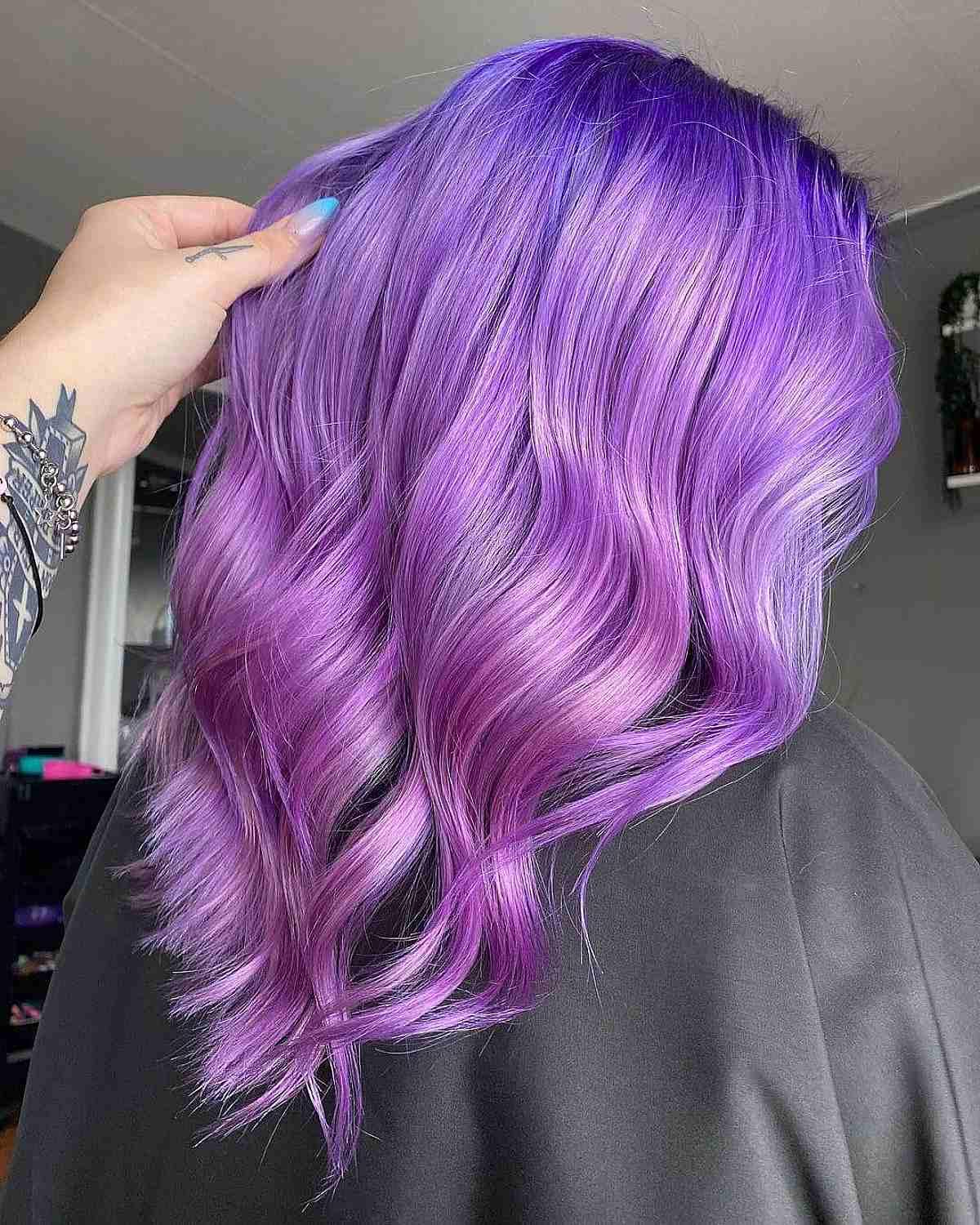 Dark to Light Purple Ombre