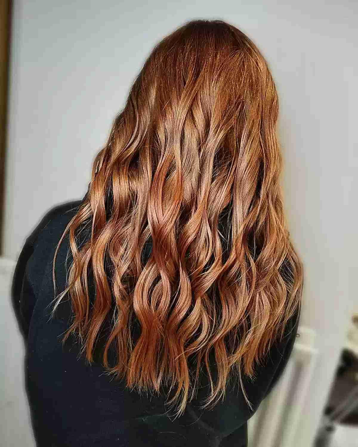 Fresh Auburn with Beachy Waves