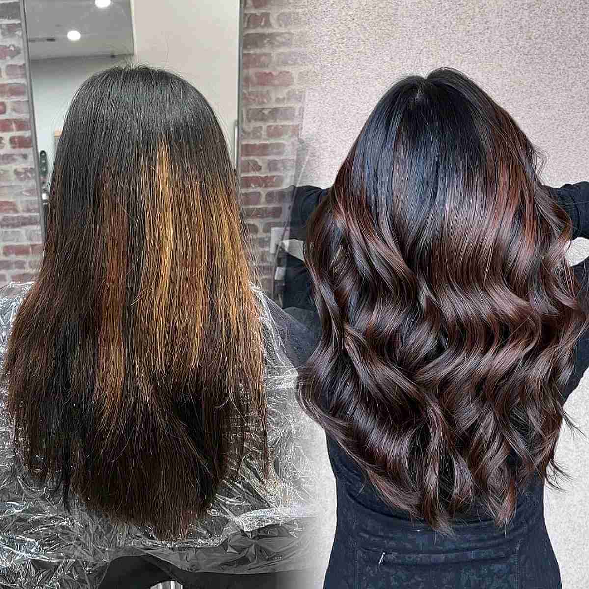 Gorgeous Balayage with Chestnut Tones