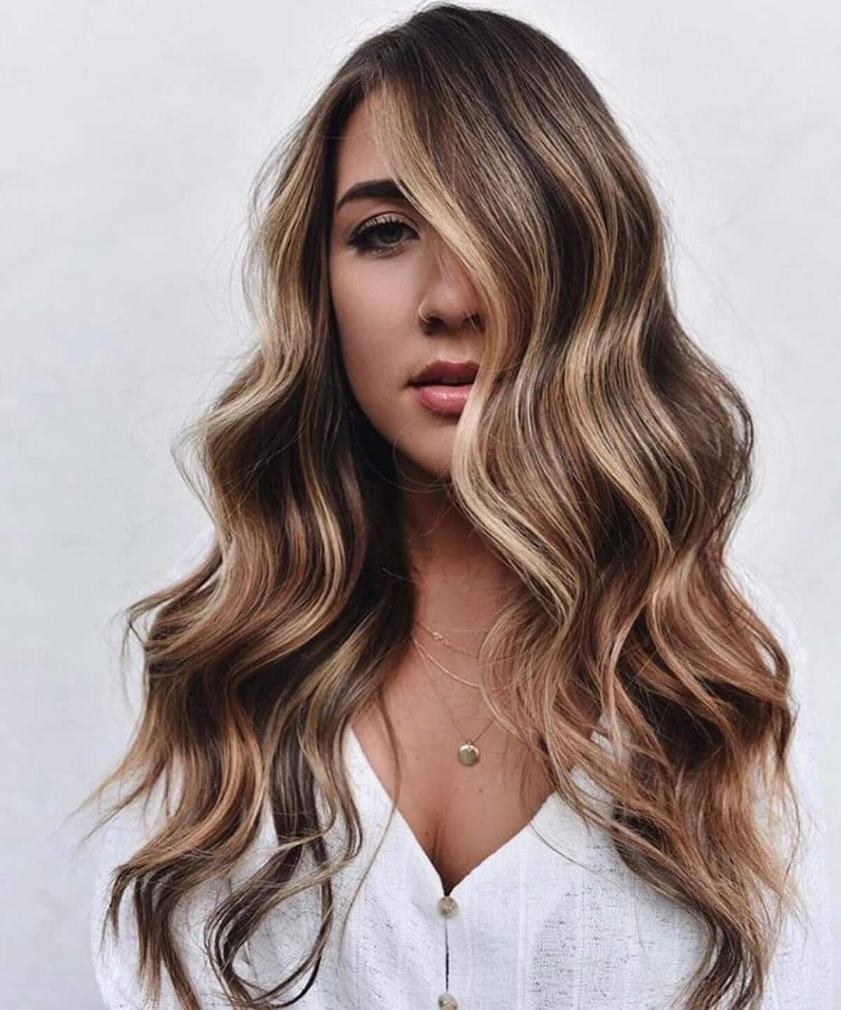 Gorgeous Dark Brown with Beach Blonde Balayage