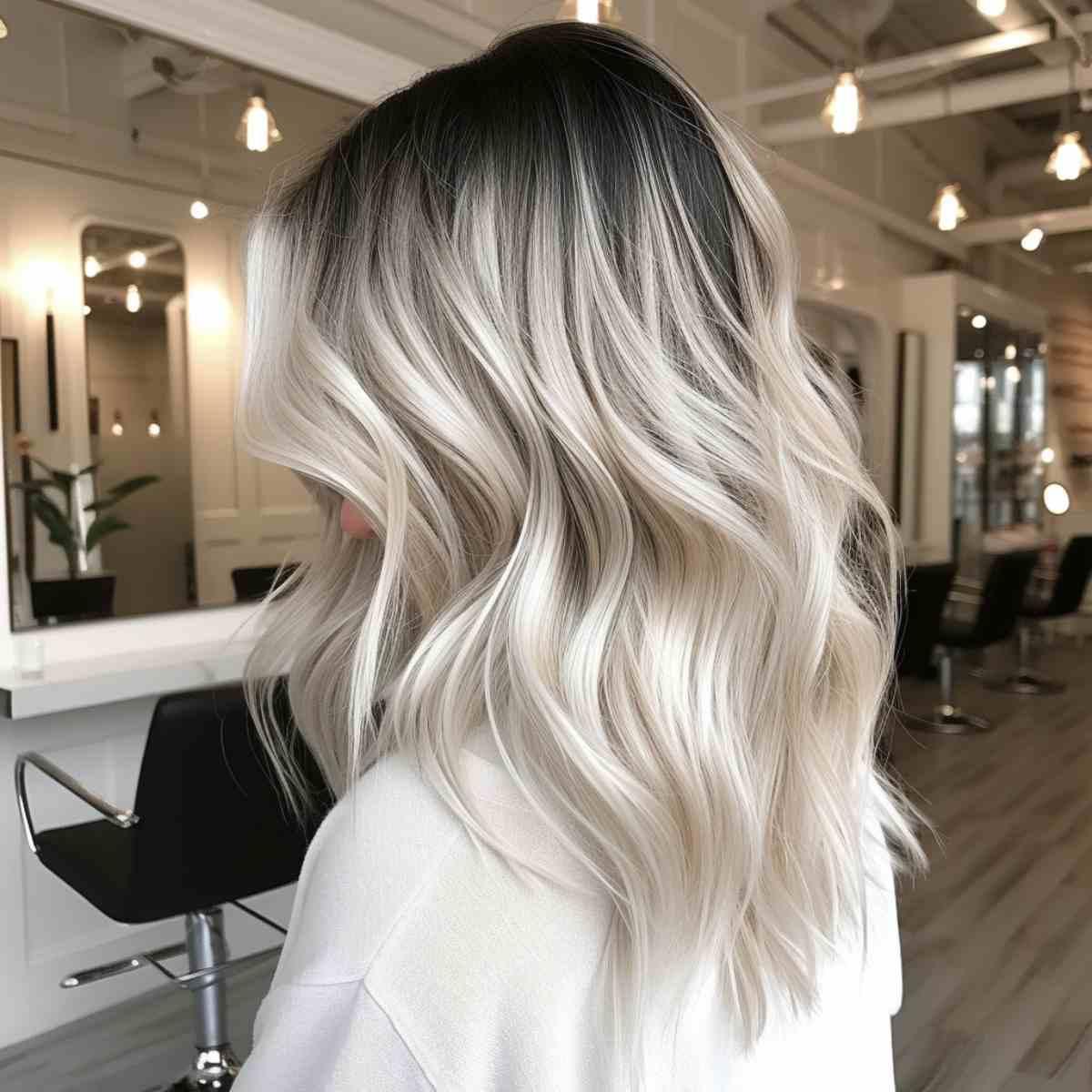 Gorgeous Dark to Platinum Blonde Hair